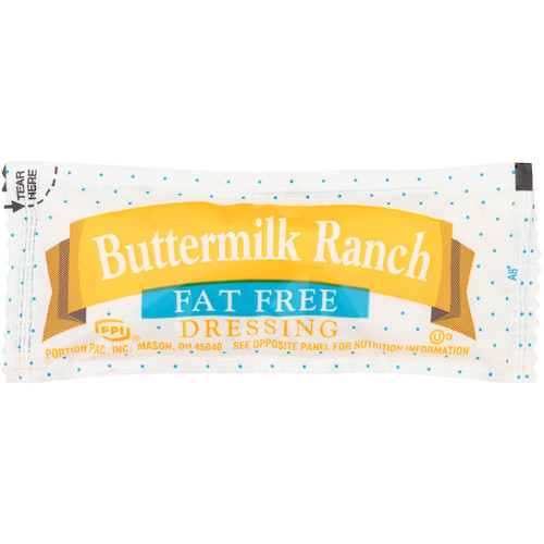Portion Pac Fat Free Buttermilk Ranch Dressing, 12 Gram, 200 Per Case
